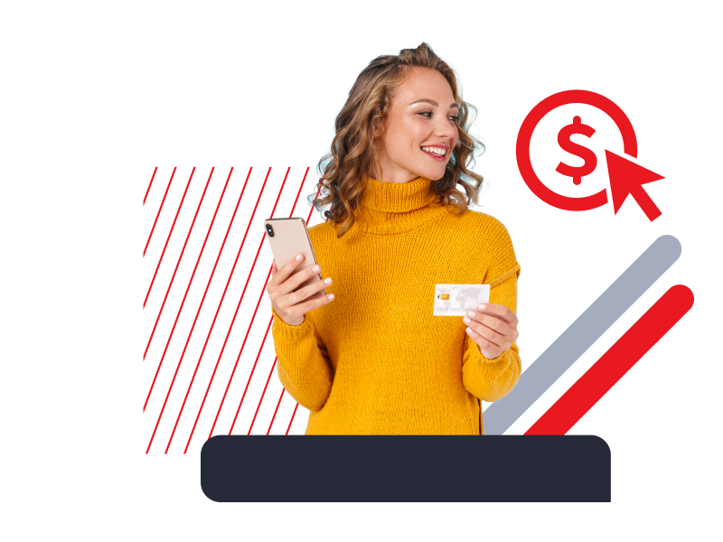 Speedy Cash customer is happy to use the instant cash from her payday loan.